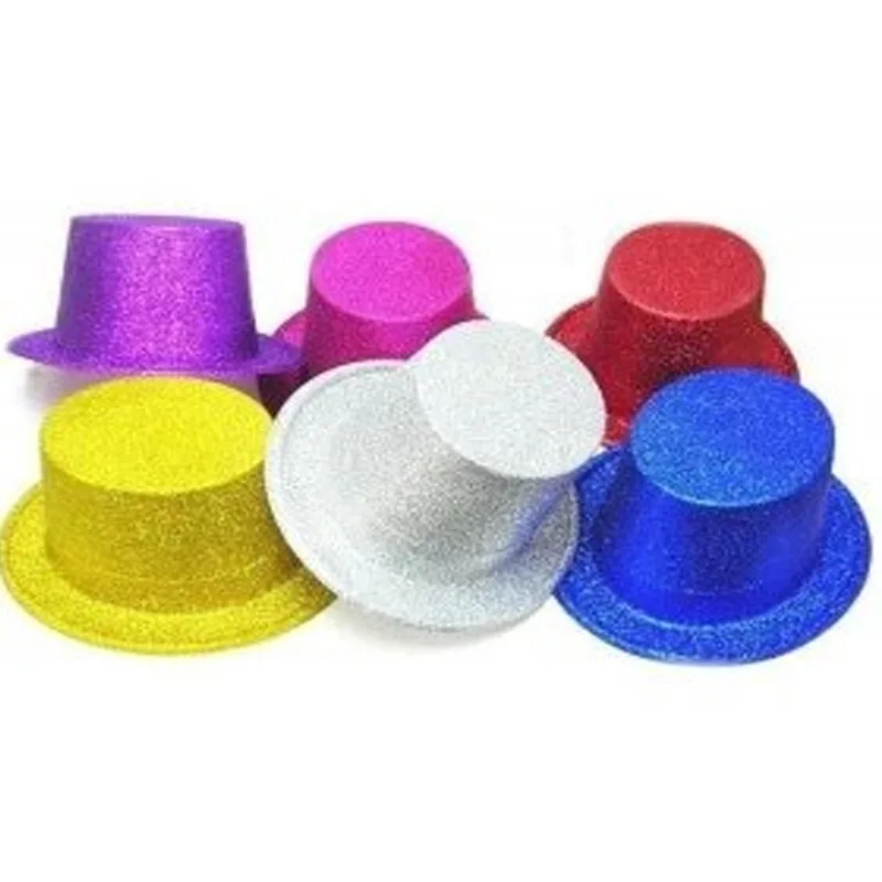 Sombrero de copa con diamantina