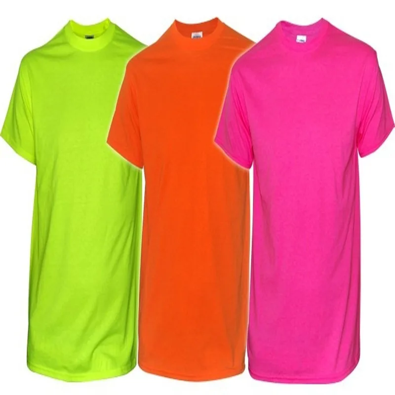 Playera neón para fiesta con luz negra