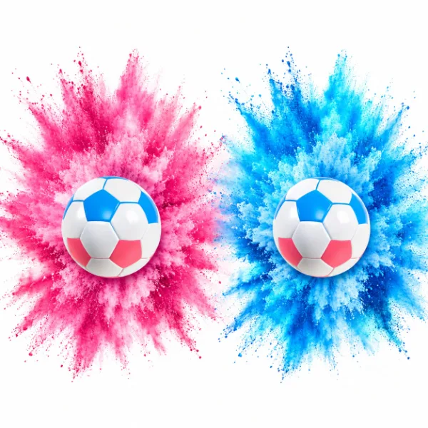 Pelota de futbol para revelación de género